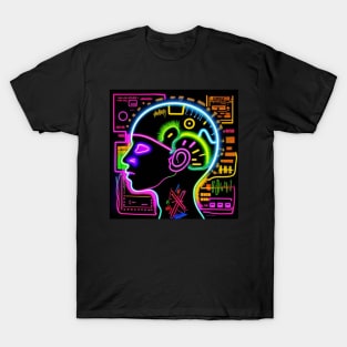 Music Brain II by Music Genius Art T-Shirt